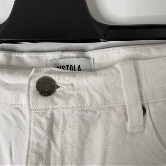 pistola Gigi Cut Off Denim Short in Polarize - Picture 5 of 12